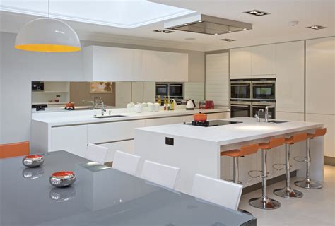 white modern kitchen cabinets